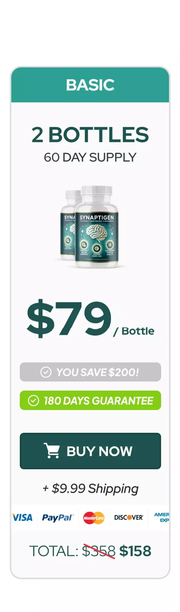 Memozone™ 2 bottles pricing